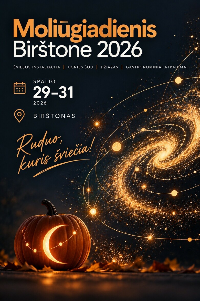 Moliūgiadienis Birštone 2026: šviesos instaliacija, ugnies šou, džiazas ir gastronominiai atradimai