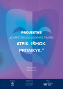 Projekto „Kompetencijų ugdymas teatre: Ateik. Išmok. Pritaikyk“ programa