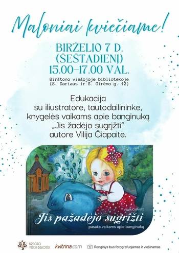 Izglītība pie ilustratora un tautas mākslinieces Vilijas Čiapaites