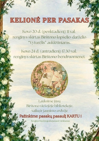 Edukacija vaikams „Kelionė per pasakas“