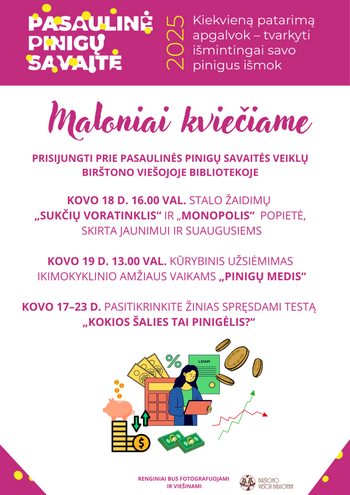 Aicinām piedalīties "Globālās naudas nedēļas" aktivitātēs