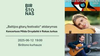 Opening concert of the "Baltic Guitar Festival" with Milda Orvydaite and Rokas Jurkus