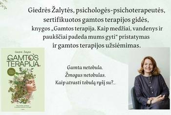 Nature therapy session by psychologist-psychotherapist Giedrė Žalytė