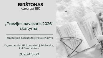 Tarptautinio poezijos festivalio „Poezijos pavasaris 2026“ skaitymai