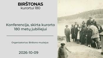 Konferencija, skirta Birštono kurorto 180-mečiui