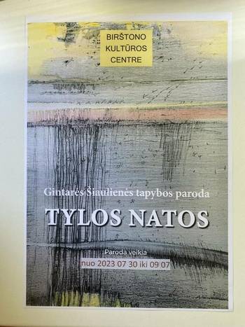 Gintarė Šiaulienės Gemäldeausstellung „Notizen der Stille“