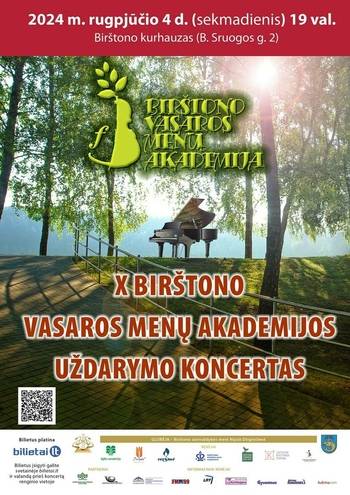 KONCERT UCZESTNIKÓW X LETNIEJ AKADEMII SZTUKI W BIRŠTONOS