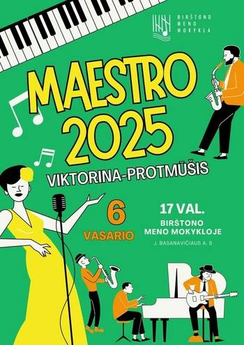 Viktorīna-prāta vētra "MAESTRO 2025"