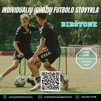 „Pro Football Camps“ - Individualių įgūdžių futbolo stovykla