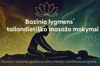 Tailandietiško masažo mokymai su Deiviu Petrušiu | Bazinis lygmuo