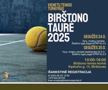 Teniso turnyras „Birštono taurė 2025“