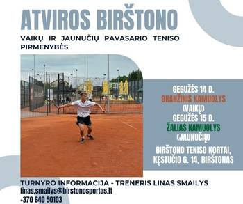 Atviros Birštono jaunučių ir jaunių pavasario teniso pirmenybės