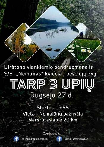 Pārgājiena maršruts "Starp 3 upēm"