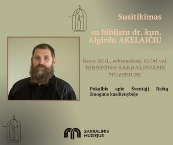 Tikšanās ar Bībeles zinātnieku doktoru tēvu Aļģirdu Akelaiti