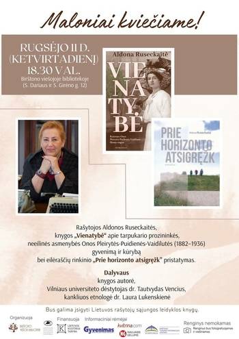Aldonas Ruseckaites grāmatu "Vientulība" un "Skats horizontā" prezentācija