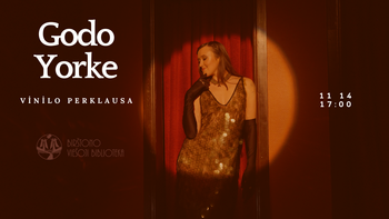 Godo Jorka dziesmas "Thunderstorm" klausīšanās vinila platē tiešraidē