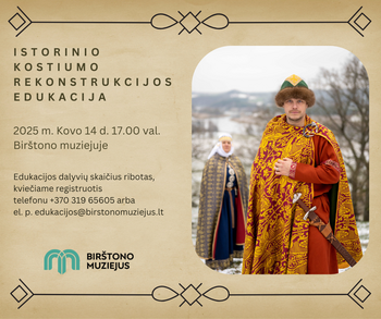 Istorinio kostiumo rekonstrukcijos edukacija