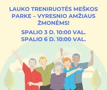 Lauko treniruotės vyresnio amžiaus žmonėms 