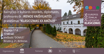 Professor Irena Vaišvilaitė's presentation "Classicism in the 20th Century"