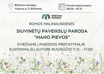 Opening of the exhibition of embroidered paintings by Roma Malinauskienė "My Meadows"