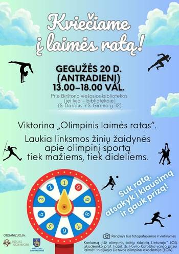 Viktorina „Olimpinis laimės ratas“