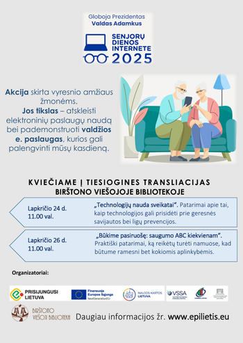 Senjorų dienose internete 2025!