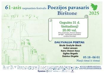 Tarptautinis „Poezijos pavasaris 2025“ Birštone