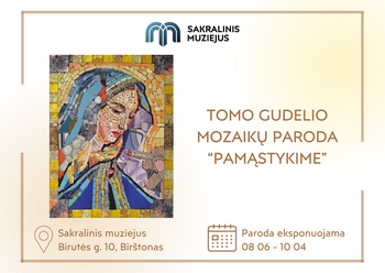 Tomas Gudelis' mosaic exhibition "Let's Think"
