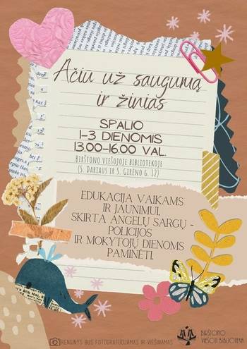 Edukacija „Ačiū už saugumą ir žinias“ 