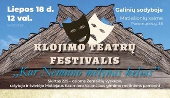 Laying Theatre Festival "Where the Blue Road of the Nemunas River"