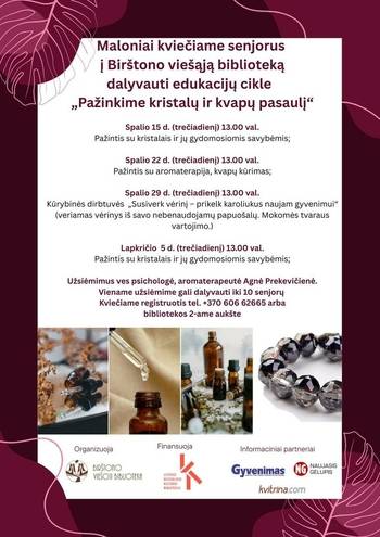 Educational series "Let's explore the world of crystals and scents"