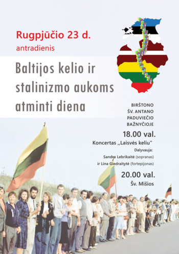 „Baltijos kelio“ 33-iųjų metinių minėjimas 