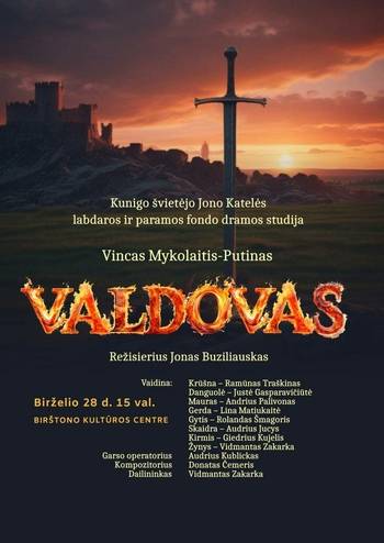 The play "The Ruler" by the drama studio of the priest educator Jonas Katelė Charity and Support Foundation