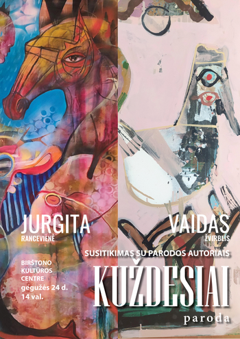 Meeting with the authors of the exhibition "Whispers" Jurgita Ranceviene and Vaidas Žvirblis