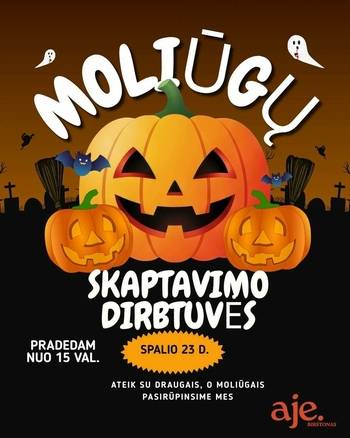 Moliūgų skaptavimo dirbtuvės