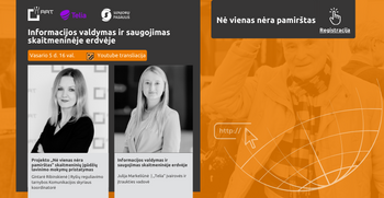 Paskaita „Informacijos valdymas ir saugojimas skaitmeninėje erdvėje“