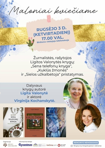 Prezentacja książki i wieczór twórczy Ligity Valonytė