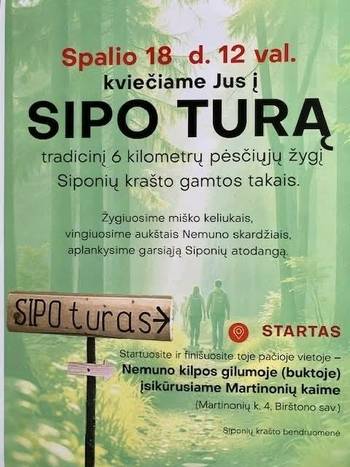 Pėsčiųjų žygis „SIPO TURAS“