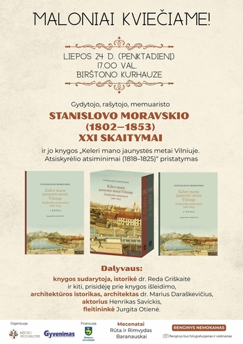 XXI Readings by Stanisławas Moravskis, writer, memoirist, doctor