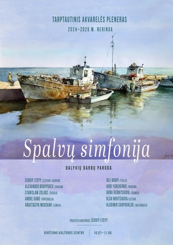  Neringos plenerų dalyvių darbų paroda „Spalvų simfonija“