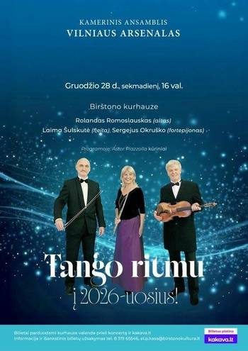 Tango ritmu į 2026-uosius!