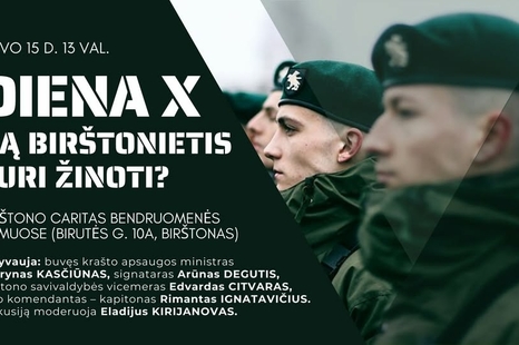 Diskusija „Diena X. Ką birštonietis turi žinoti?“