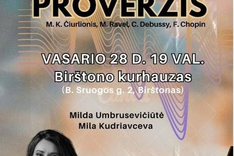 Fortepijoninės muzikos koncertas „Proveržis“