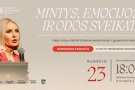 Paskaita „Mintys, emocijos ir odos sveikata“