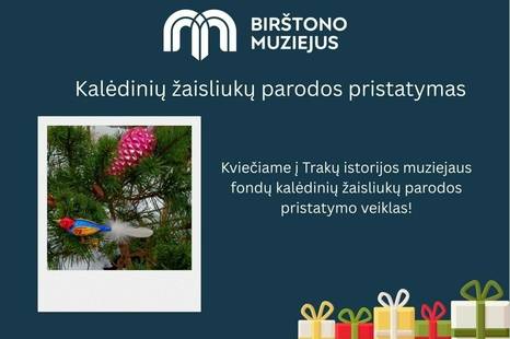 Wystawa zabawek świątecznych w Muzeum Birsztany