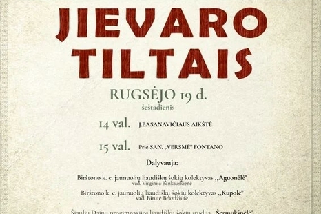 Vaikų ir jaunimo liaudiškų šokių kolektyvų sambūris „Jievaro tiltais“