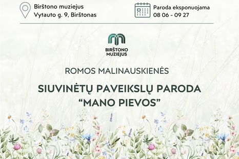Exhibition of embroidered paintings by Roma Malinauskienė "My Meadows"