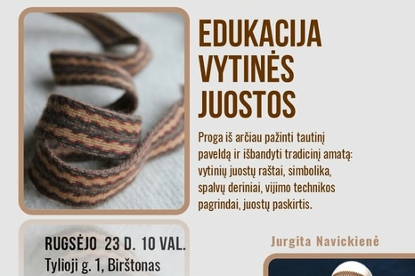 Edukacija „Vytinės juostos“