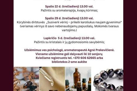 Educational series "Let's explore the world of crystals and scents"