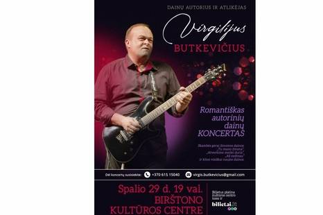 Virgilijus Butkevičius' romantic concert of original songs